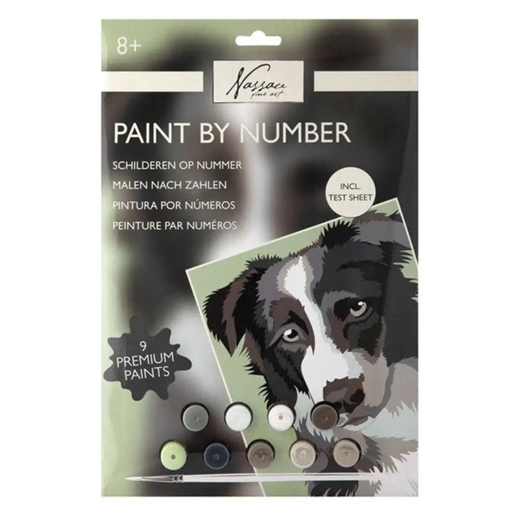 Fess számok szerint 33,5x23,8 cm kép - Kutya