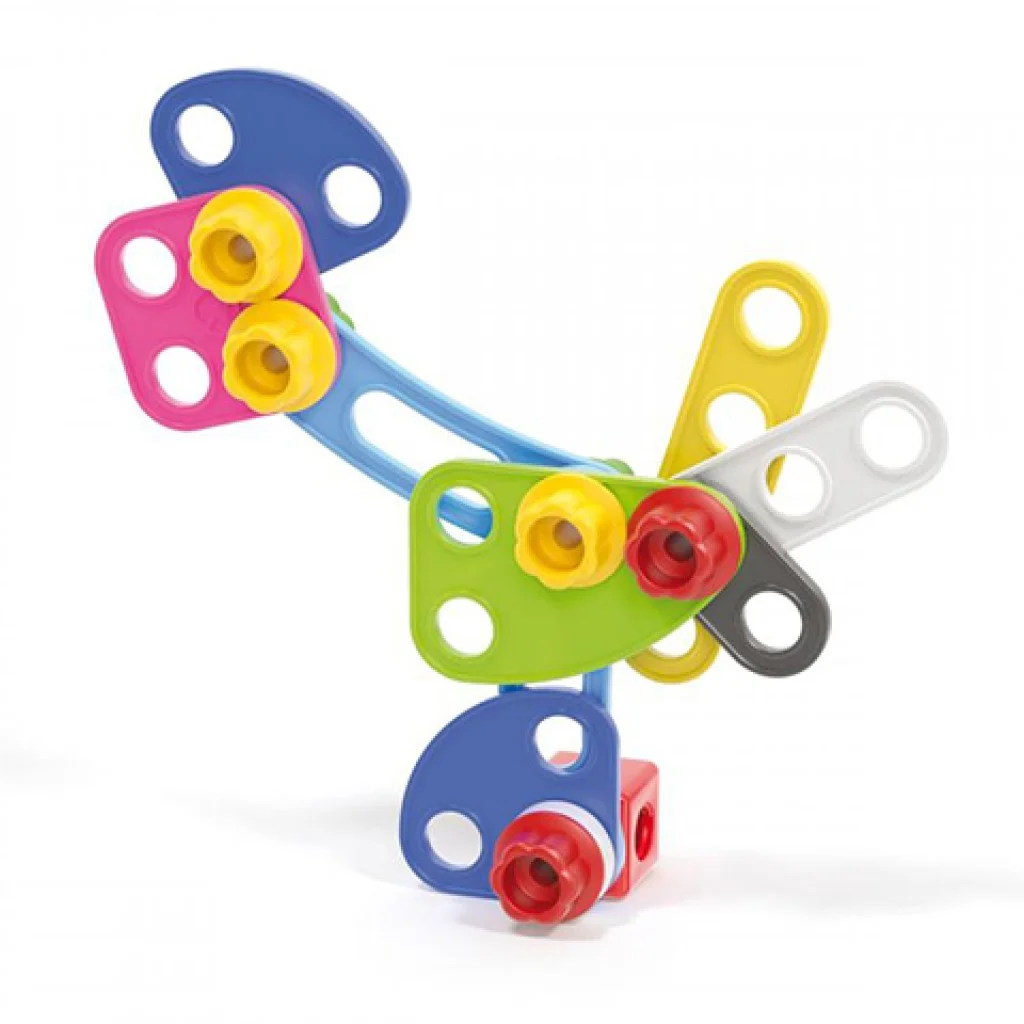 Quercetti: Tecno Jumbo kezdő építőkészlet 52db kép 4