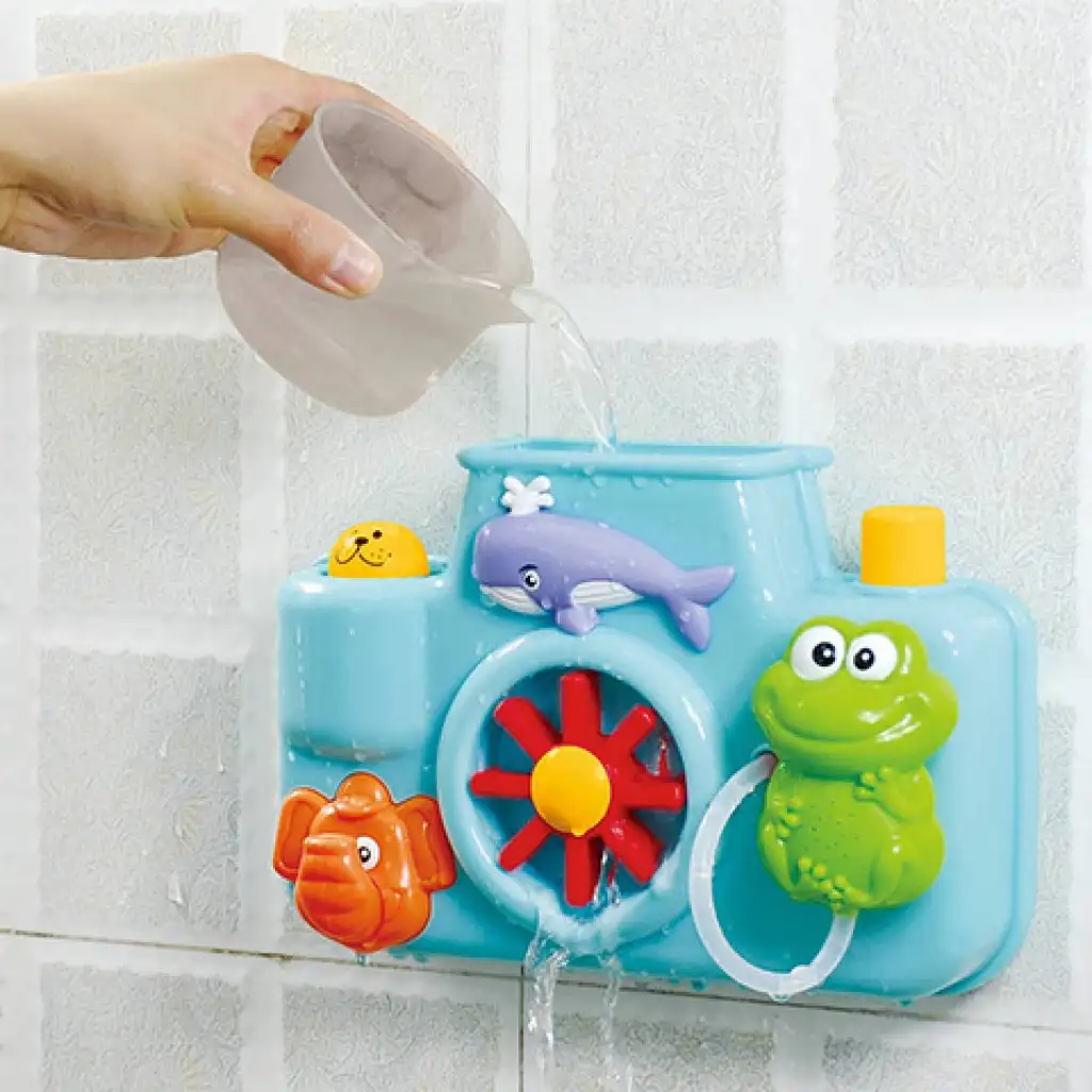 Állatos bébi fürdőjáték lapátkerékkel kép 3