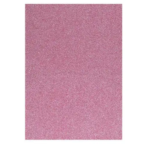 Spirit: Csillámos dekorációs habszivacs lap rózsaszín színben A/4 1db
