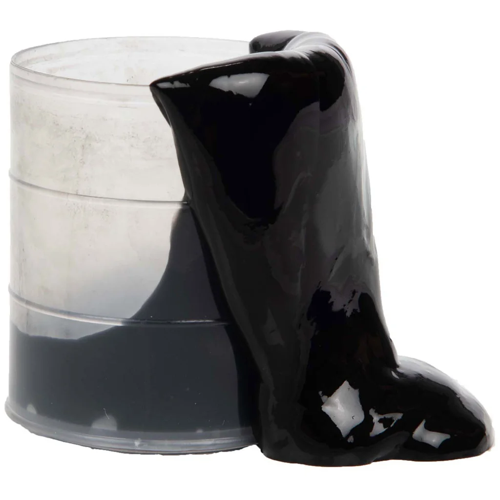 Fekete slime mini olajoshordóban kép 2