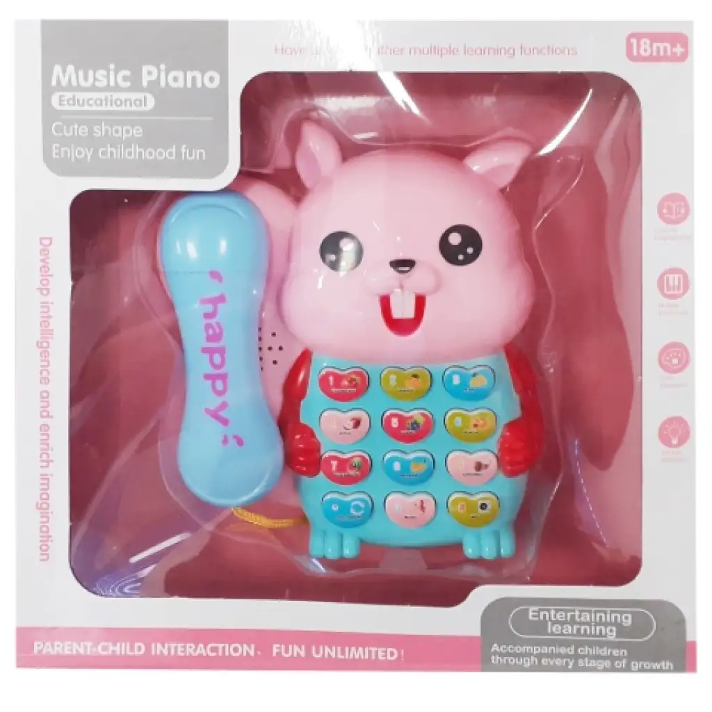 Mókusos telefon fénnyel és hanggal több változatban kép 3