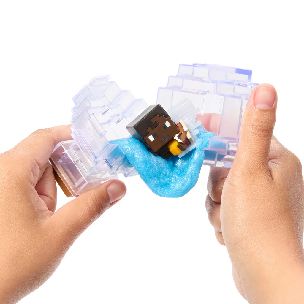 Minecraft Reveal minifigura fehér tárolóban - Mattel kép 2