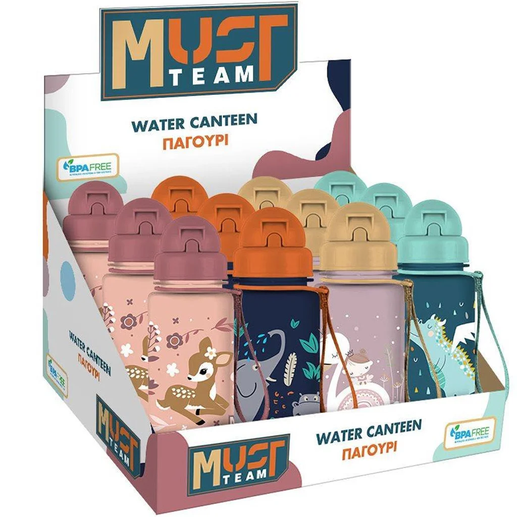 Luna: Must Team kulacs állatos mintákkal többféle változatban 400ml 1db