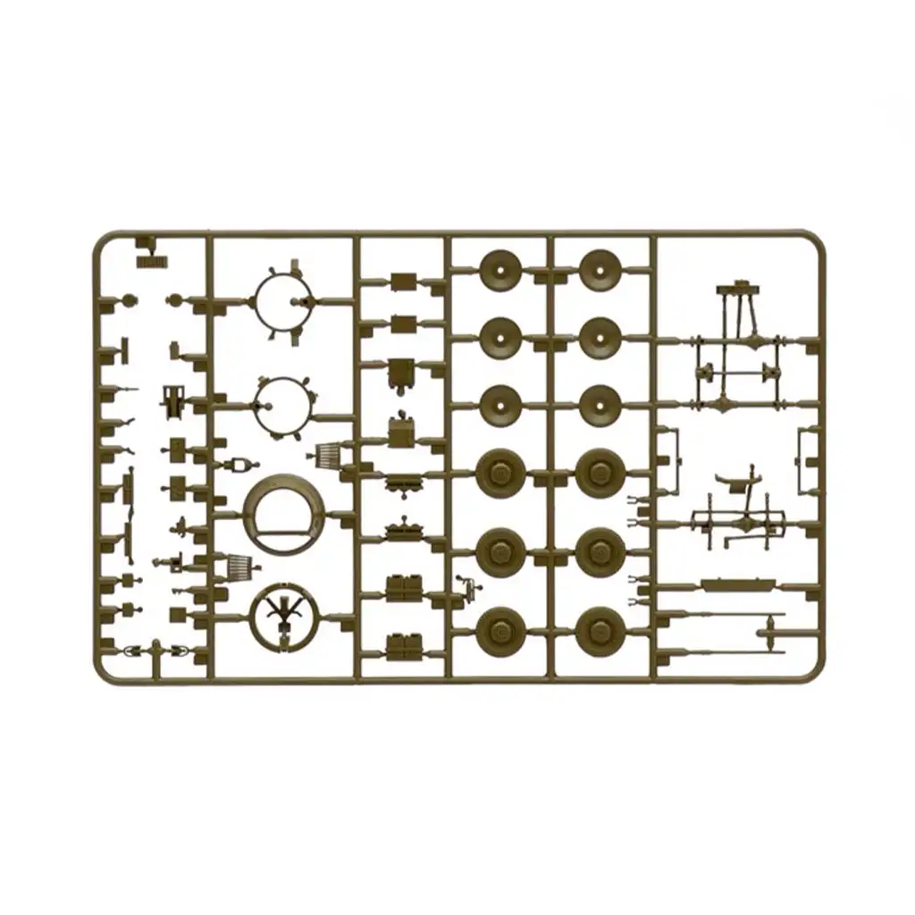 Italeri 1/56 M8/M20 tank makett kép 5