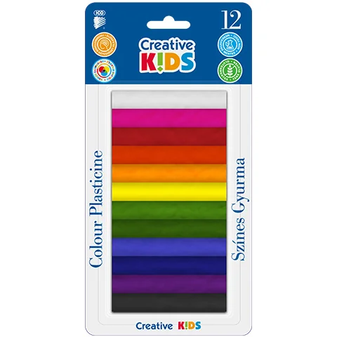 ICO: Creative kids színes gyurma 12db-os 165g-os szett