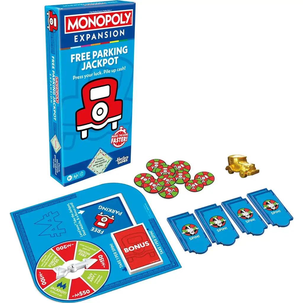 Monopoly: Free Parking Jackpot kiegészítő pakli - Hasbro kép 2
