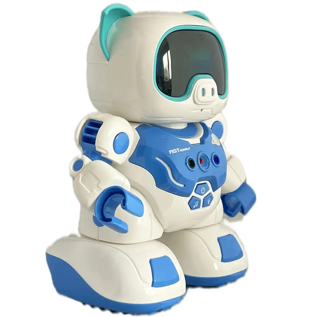 RC Távirányítós interaktív táncoló robot malac fény és hang effektekkel 20cm kép 3