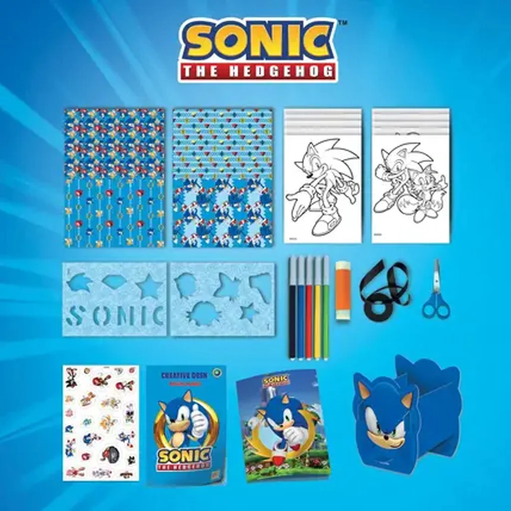 Sonic Kreatív színező szett táskában – Lisciani kép 3