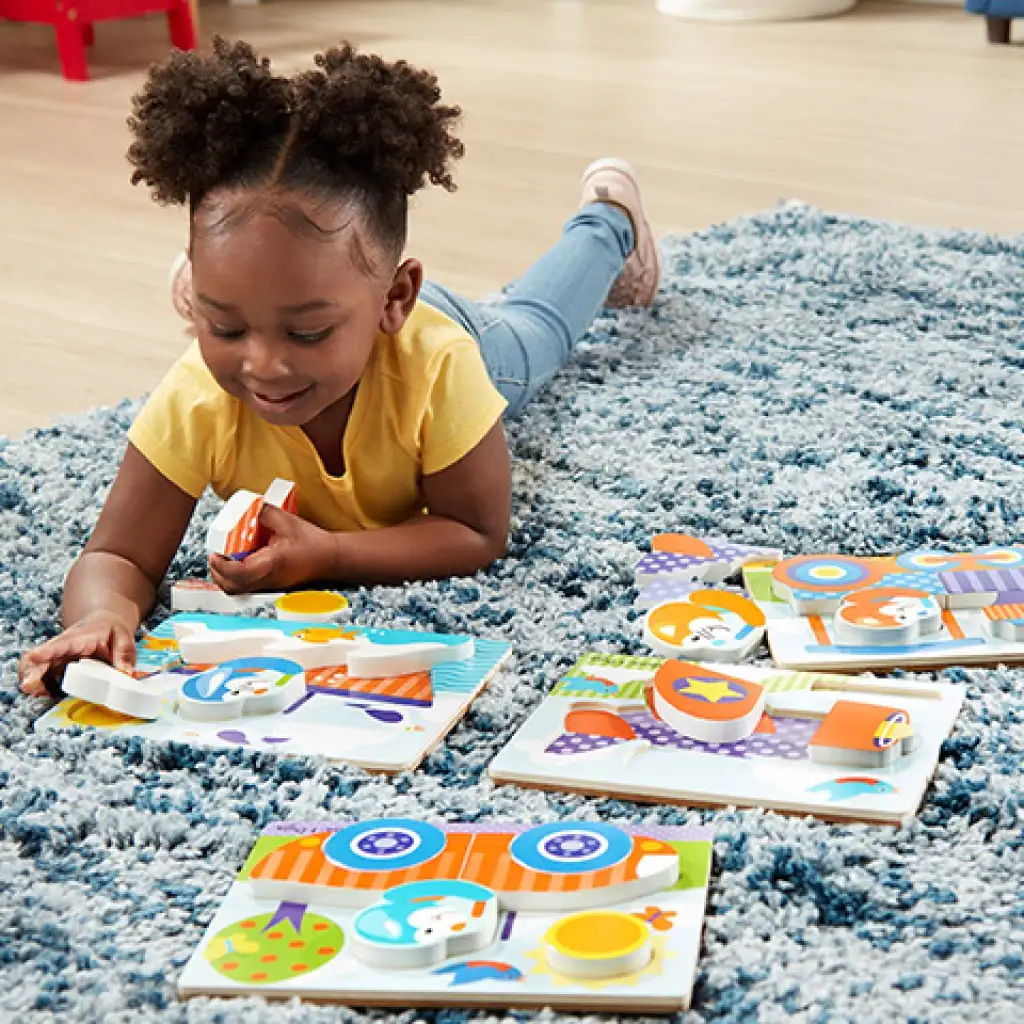 Járművek fa óriás puzzle - Melissa & Doug kép 5