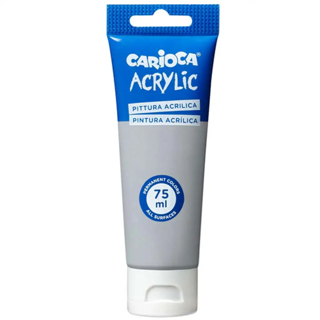 Acrylic 75ml-s akril festék ezüst színben - Carioca