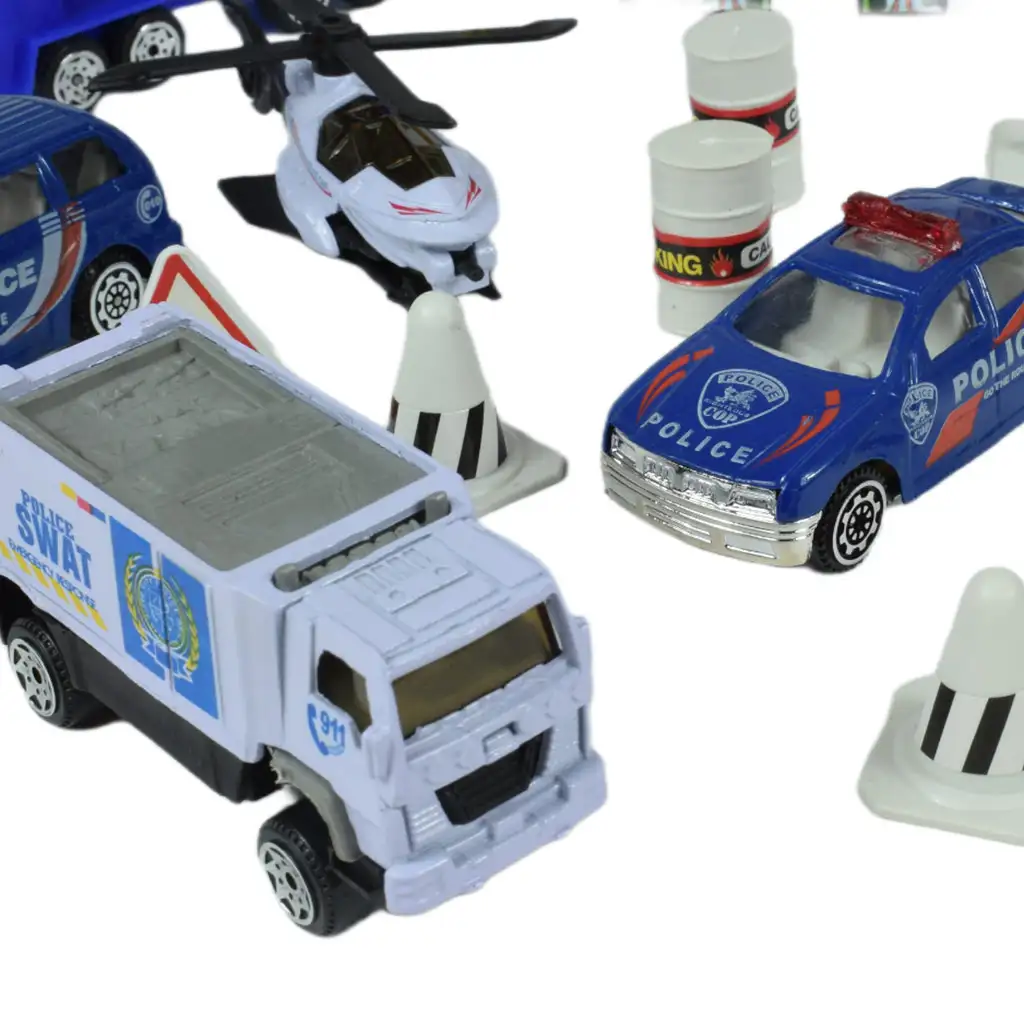 Police Squad: Rendőrségi játékszett járművekkel és kiegészítőkkel kétféle változatban kép 7
