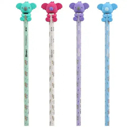 Spirit: HB grafit ceruza koala radírral több színben