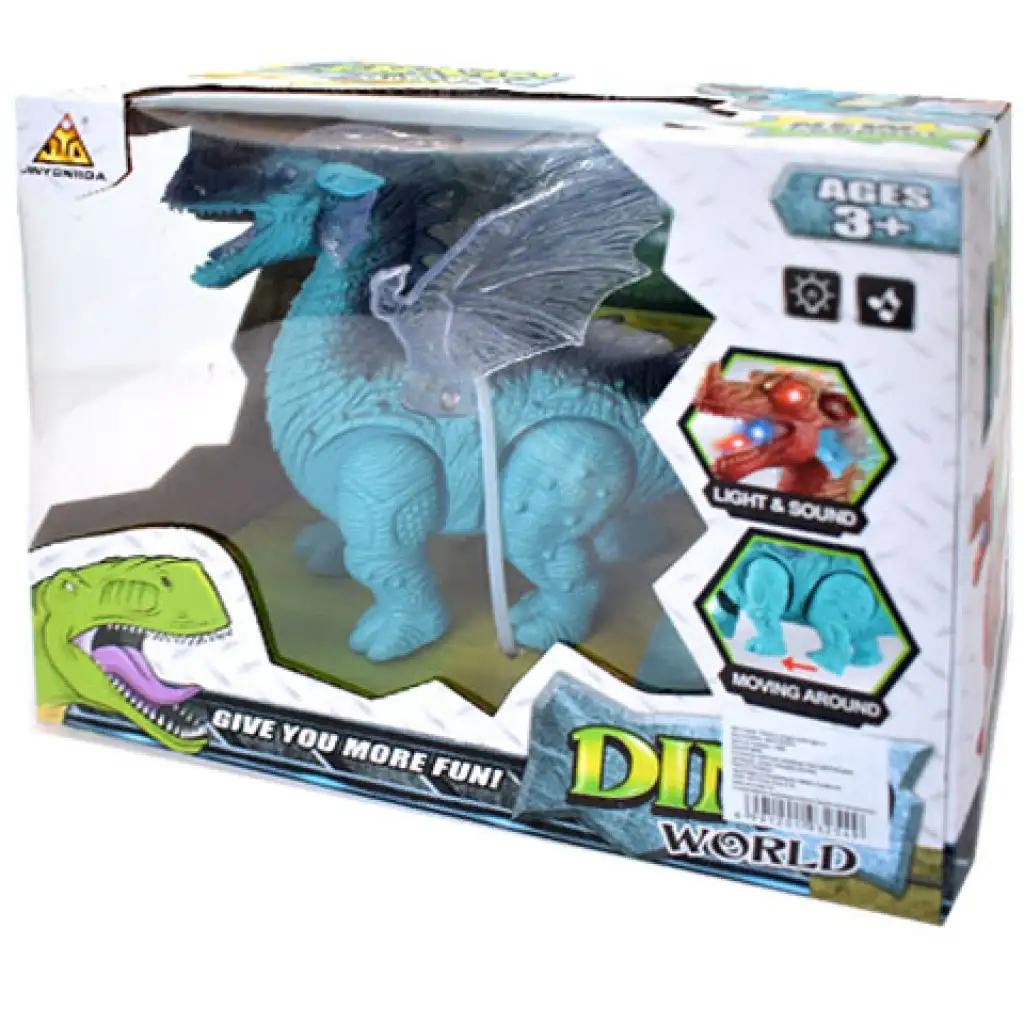 Elemes sárkány figura fénnyel 25cm kép 2