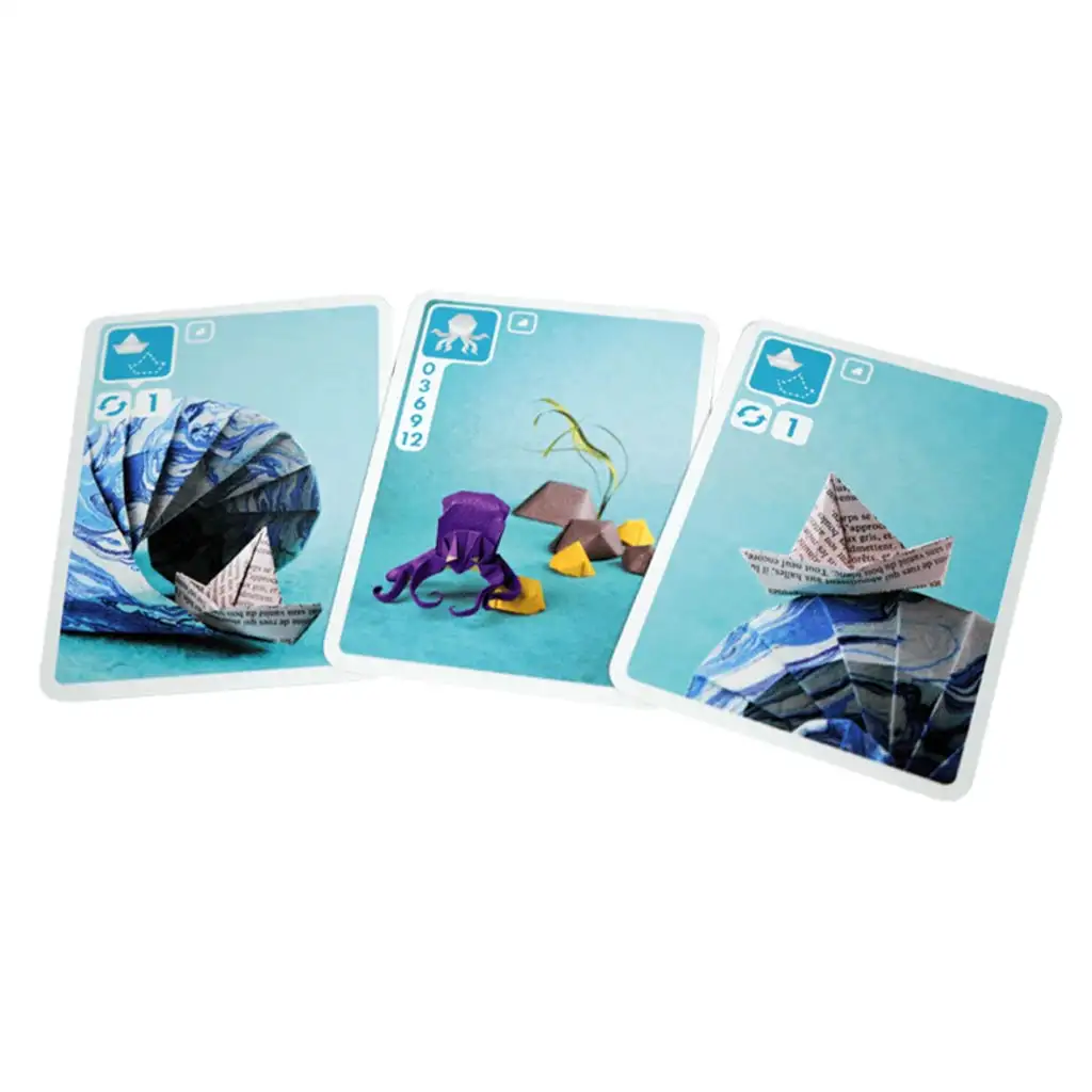 Papírhajó a tengeren kártyajáték kép 3