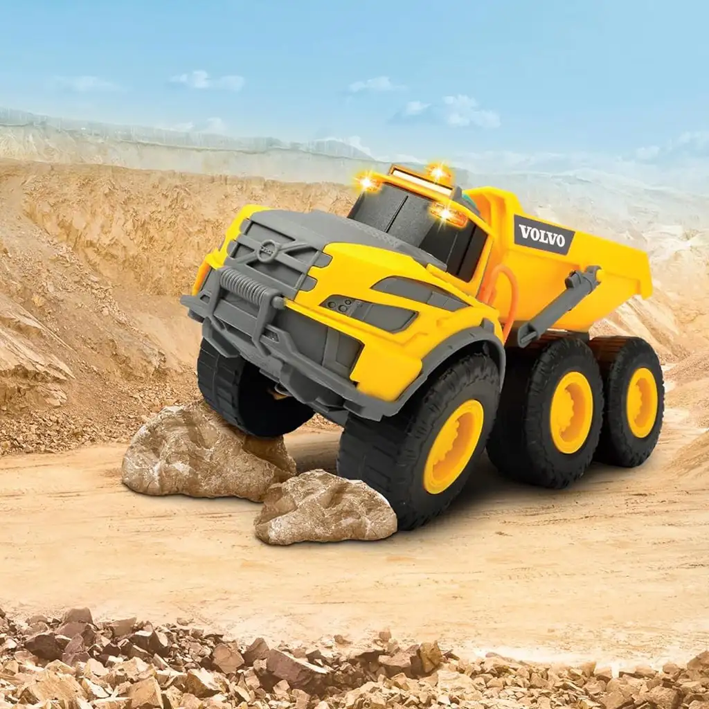 Volvo dömper fény és hang effektekkel 23cm - Dickie Toys kép 5