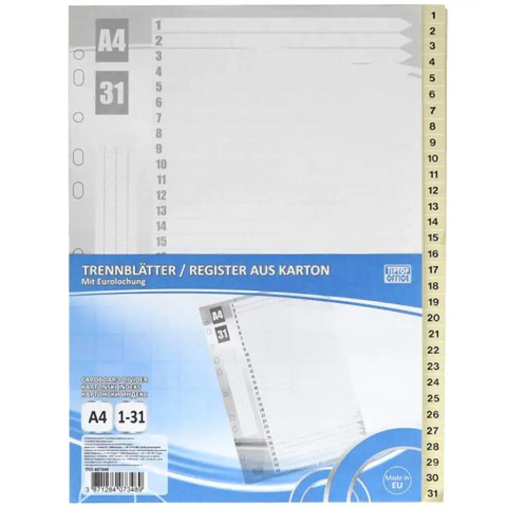 Spirit: Elválasztólap mappához 31db-os A/4-es