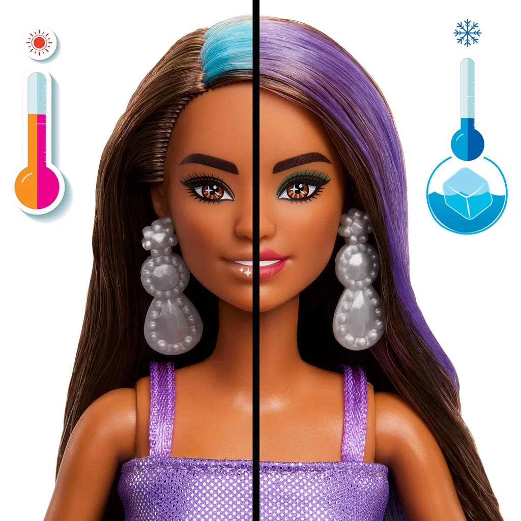 Barbie: Party Reveal meglepetés baba barna hajjal - Mattel kép 3