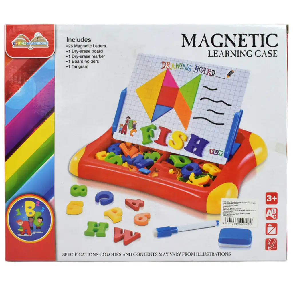 Drawing Board: Multifunkciós mágneses rajztábla filccel és betűkkel 30x24cm kép 9