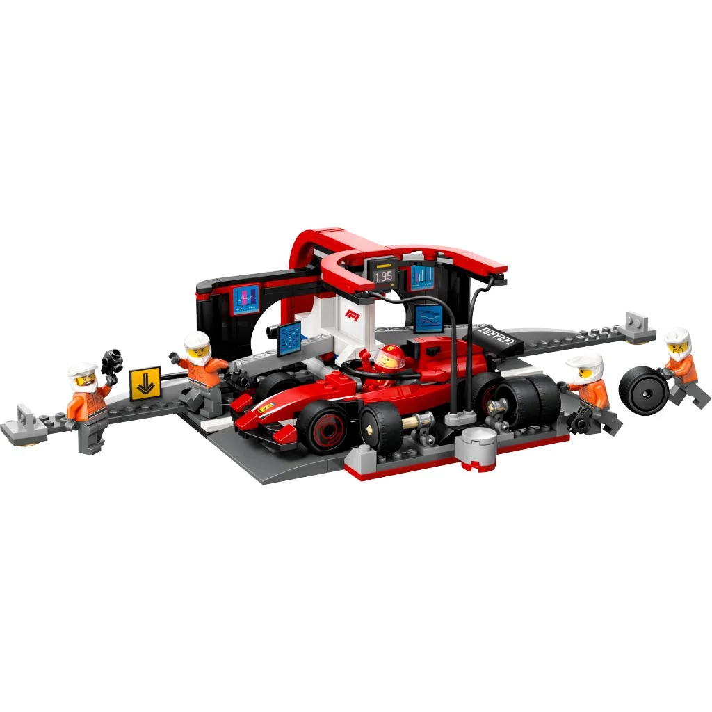 LEGO® City: F1®-es boxutca és személyzet, Ferrari autóval (60443) kép 2