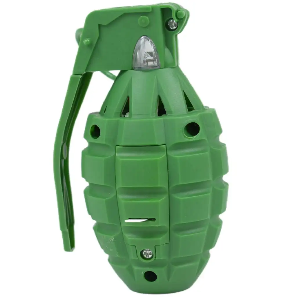 Breah: Játék kézigránát zöld színben fénnyel és hanggal 11cm kép 2