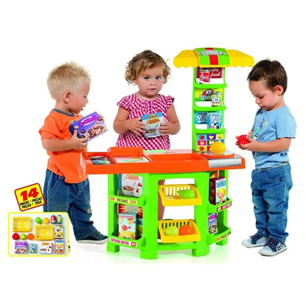 Molto: Mini Market 14db-os játékszett 58x28x77cm kép 3