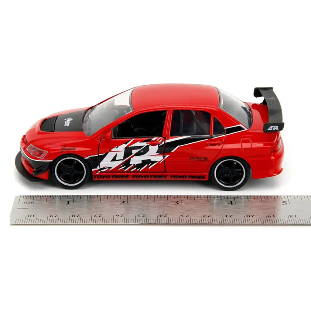 Halálos iramban: Mitsubishi Lancer Evolution IX és Nissan Skyline GT-R (BNR34) 2db-os csomag 1/32 méretarányban - Jada Toys kép 4