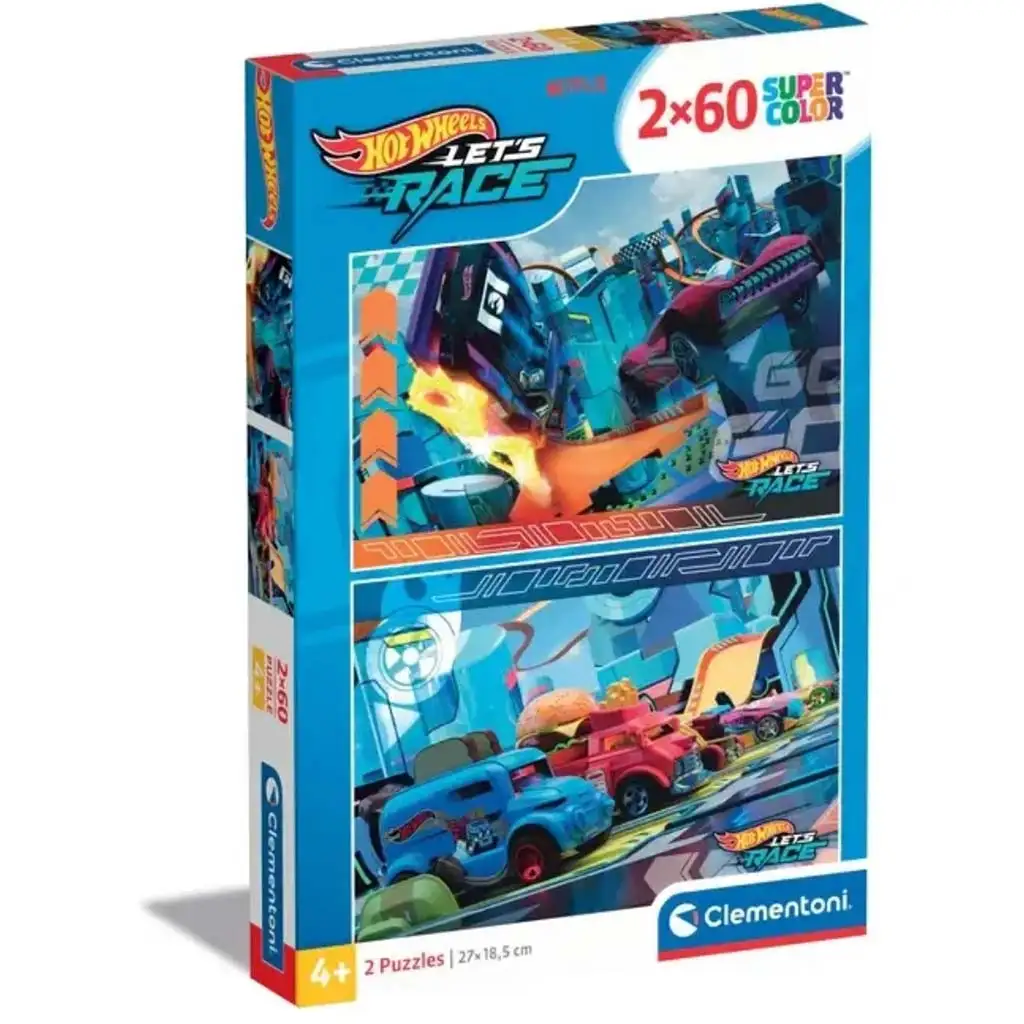 Hotwheels 2x60db-os Supercolor puzzle - Clementoni