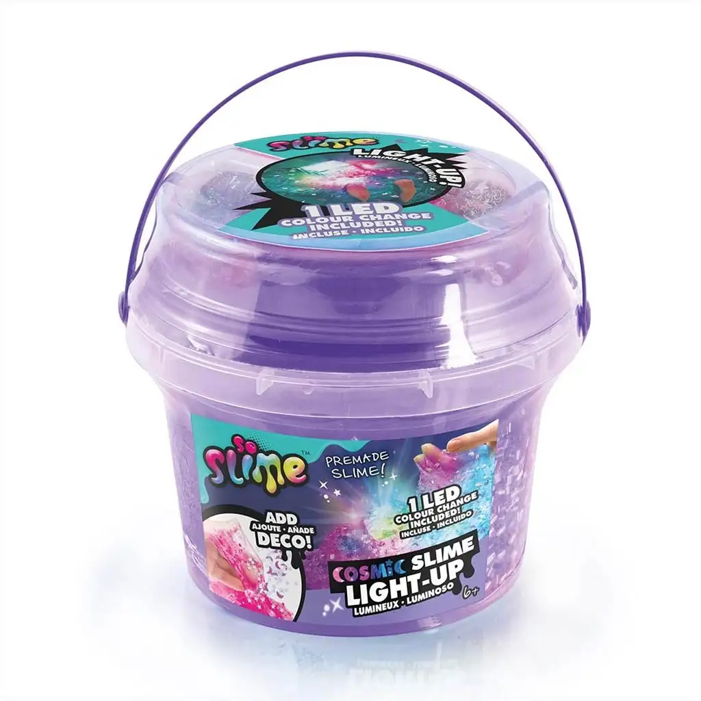 So Slime LED-el világító kozmikus slime vödörben többféle változatban kép 3