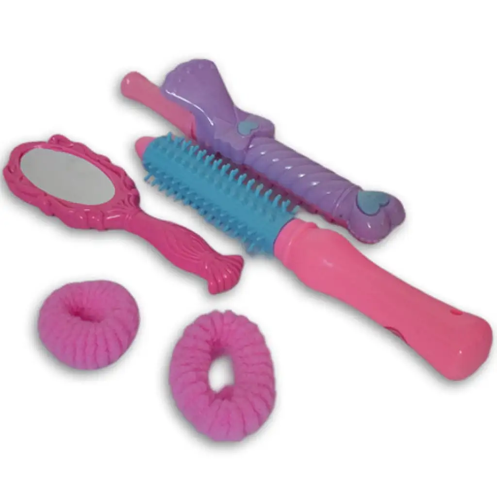 Rózsaszín 9 részes szépség szett cipővel, órával és kiegészítőkkel