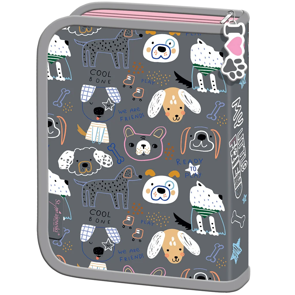 My Little Friend kutyás kihajtható tolltartó 20,5x13,5x3,5cm kép 2