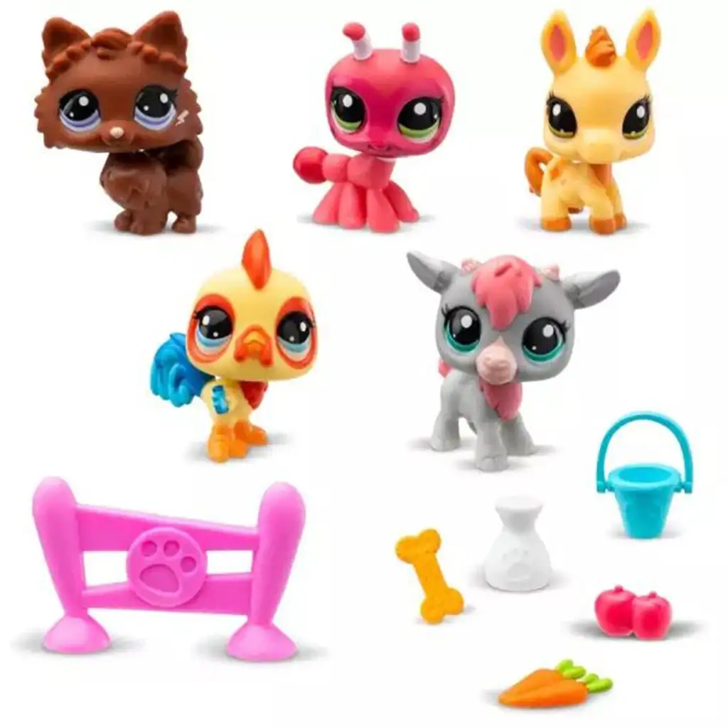 Littlest Pet Shop: 5db-os figura csomag 1. széria - Farm kép 2