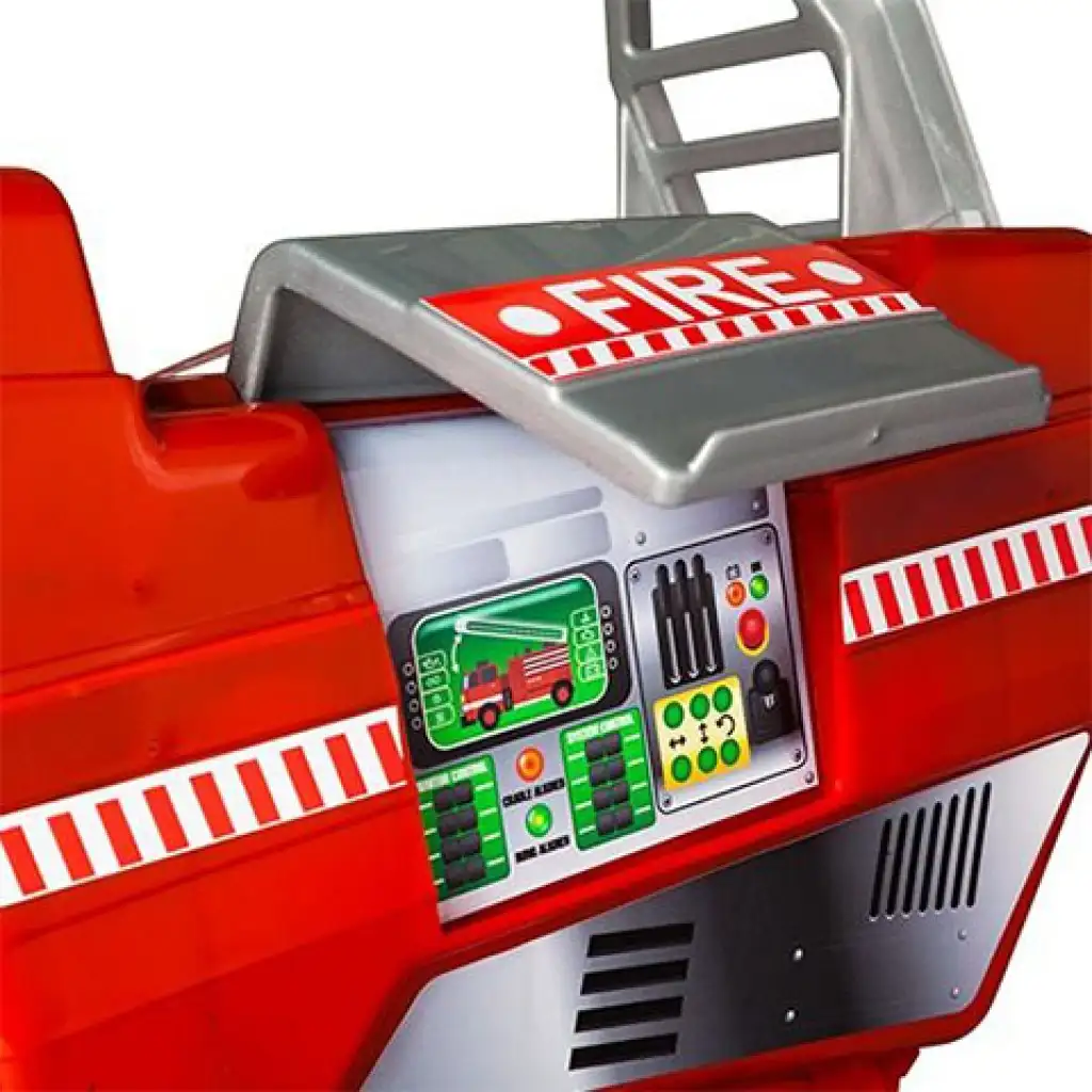 Molto: Piros színű létrás tűzoltóautó 40cm kép 4