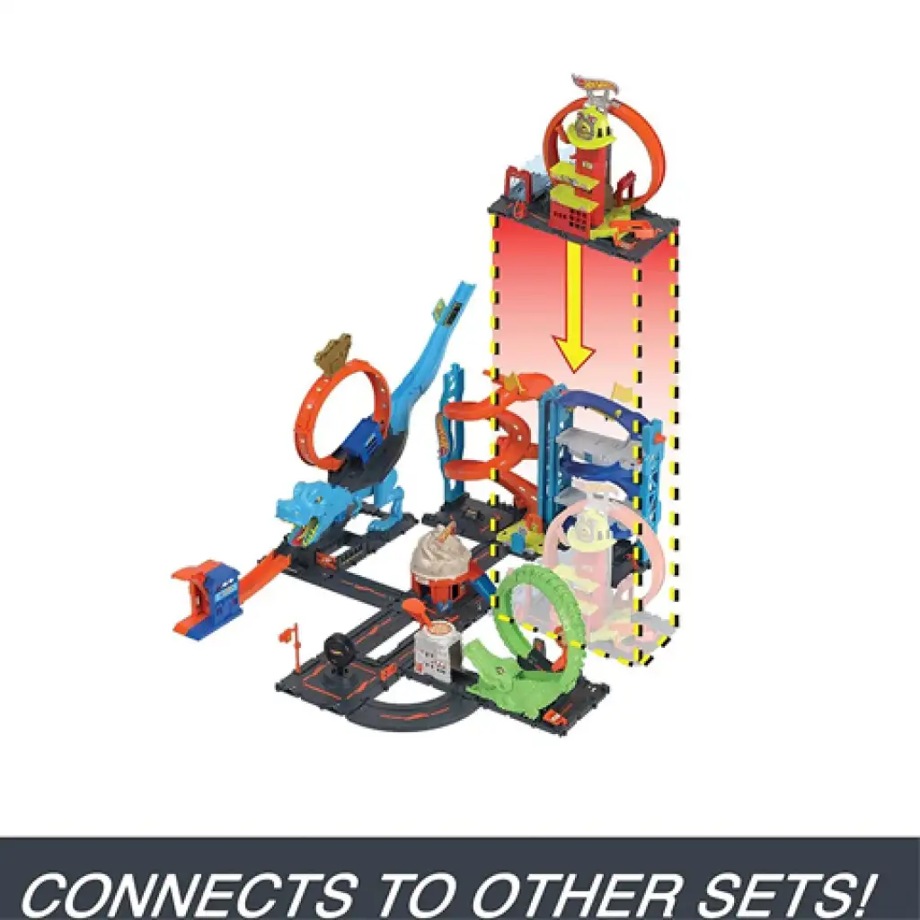 Hot Wheels City: Tűzoltóállomás játékszett - Mattel kép 4