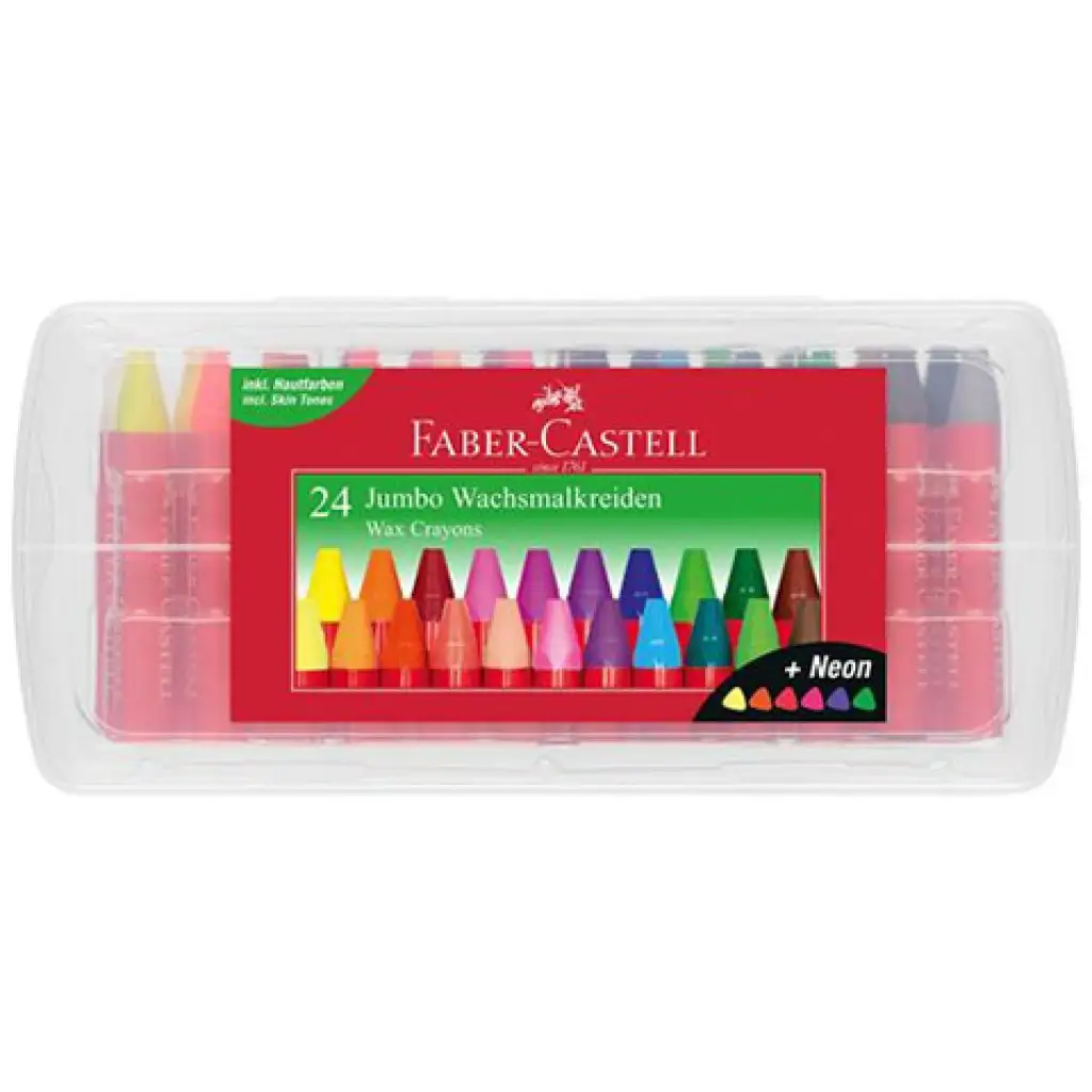 Faber-Castell: Jumbo háromszögletű zsírkréta 24db-os szett