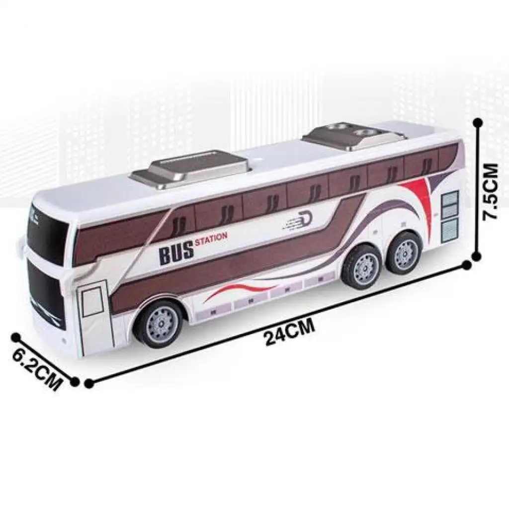 RC Távirányítós City Busz fénnyel 27MHz 1/32-es méretarány 25cm kép 4
