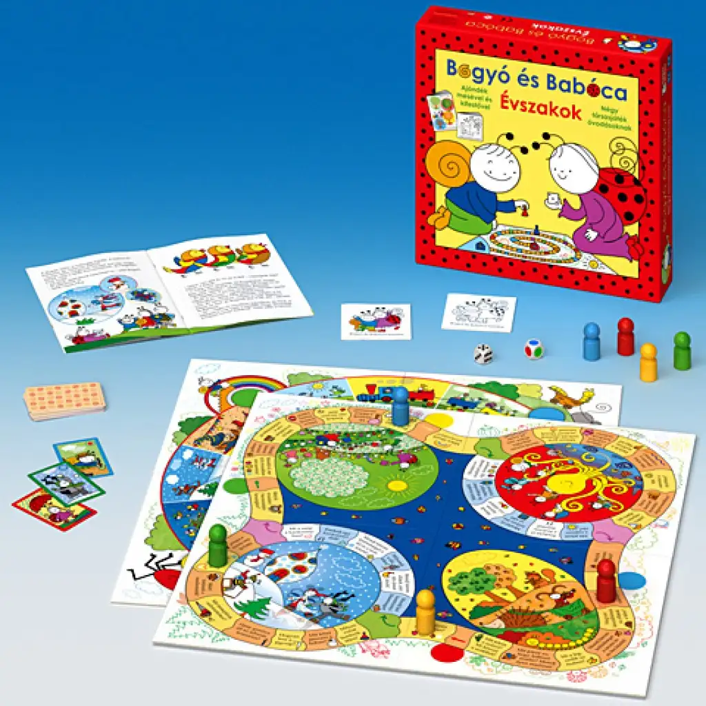 Bogyó és Babóca: Évszakok társasjáték szett kép 2