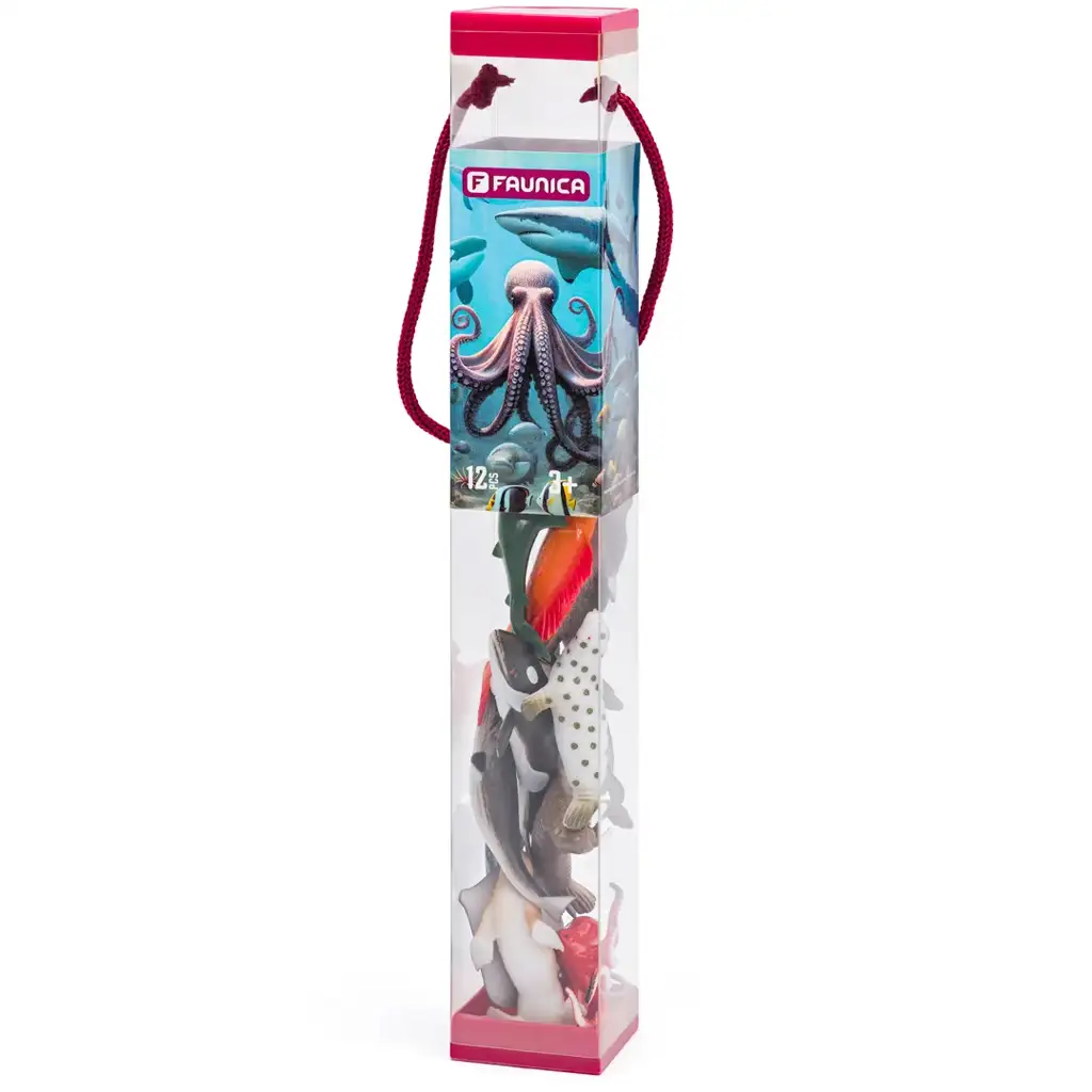 Faunica: Az óceán állatai 12db-os figura szett - Woodyland