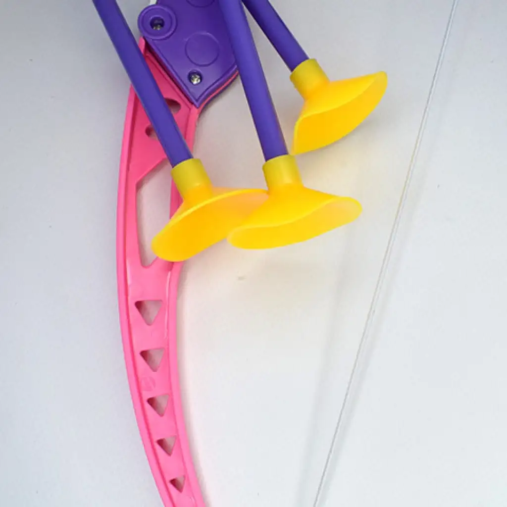 Rózsaszín íj szett tapadókorongos nyílvesszőkkel 54cm kép 3