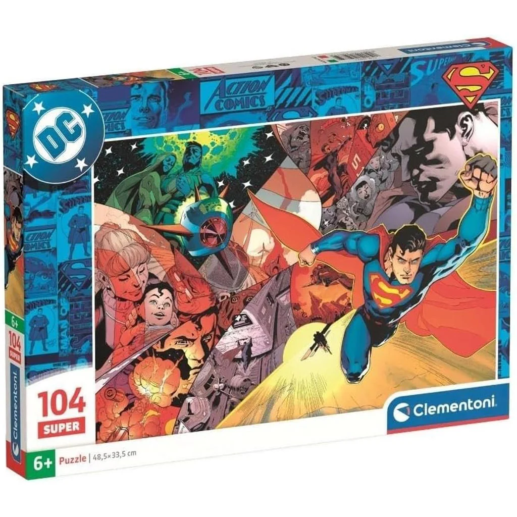 DC Comics Superman hősi pillanatok 104db-os puzzle - Clementoni