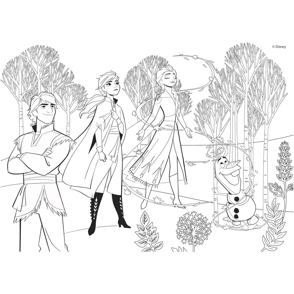 Jégvarázs 2 az 1-ben 24db-os puzzle és színező 35x25cm - Lisciani kép 3