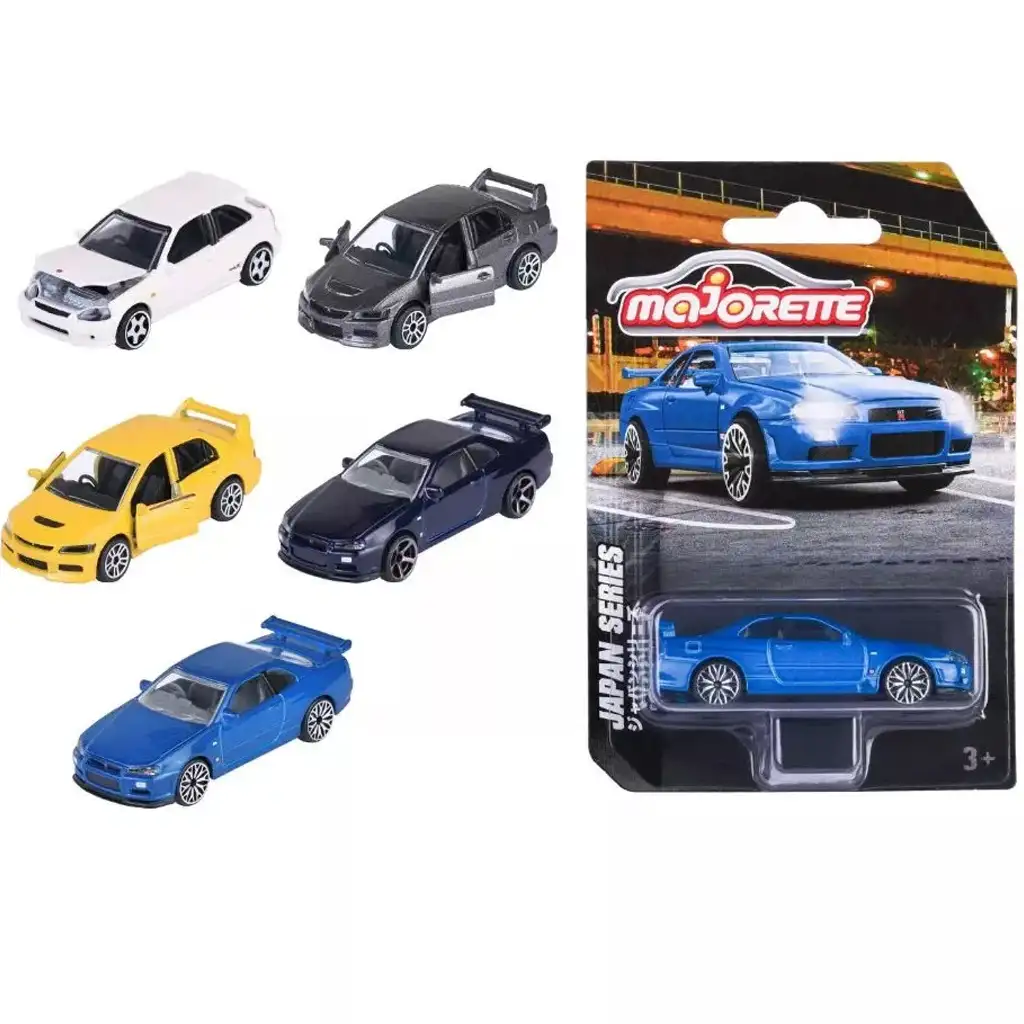 Majorette: Japan series fém autómodellek 15. széria többféle változatban 1/64 1db