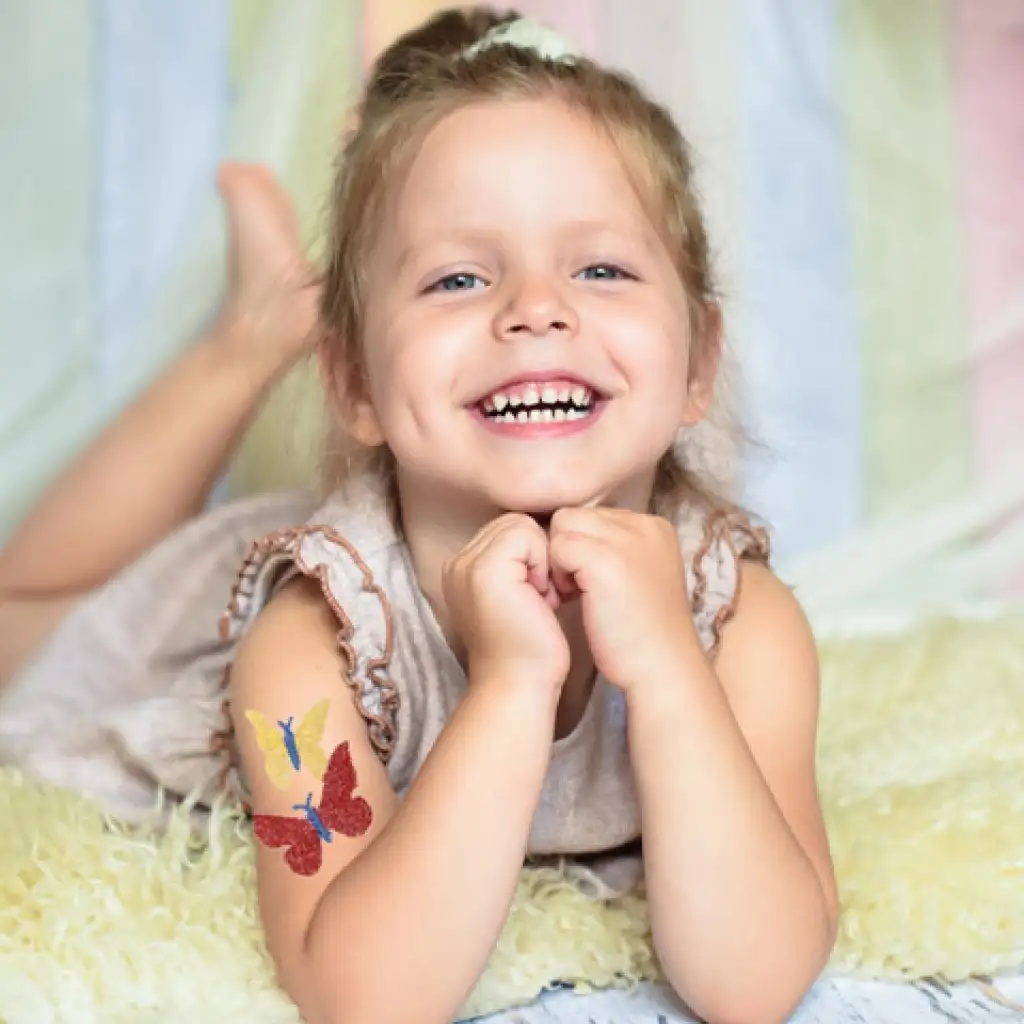 TyToo: Tengerkék, citromsárga és piros színű csillámpor szett 3x2,5ml kép 3