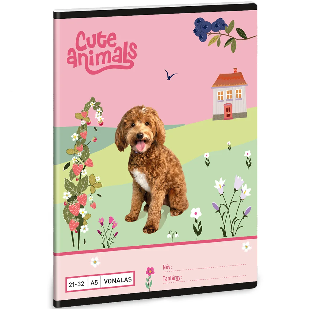 Ars Una: Cute Animals - Doggie vonalas füzet A/5 21-32