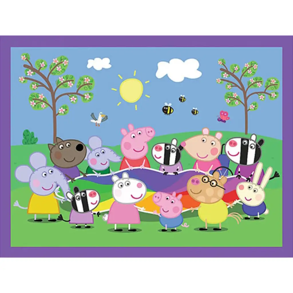Peppa malacos 2 az 1-ben puzzle és memóriajáték - Trefl kép 3