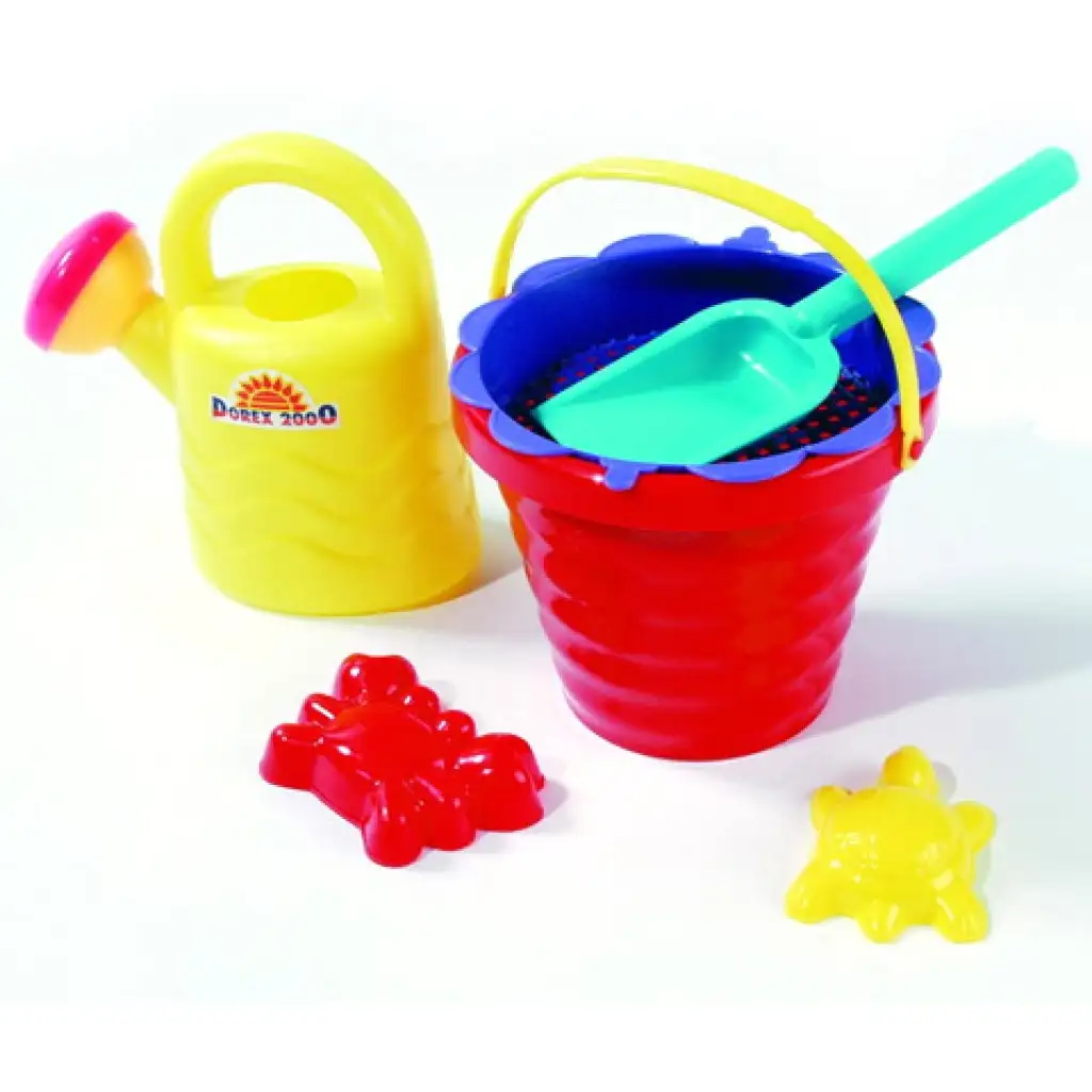 Kis hullámos homokozó vödör locsolóval