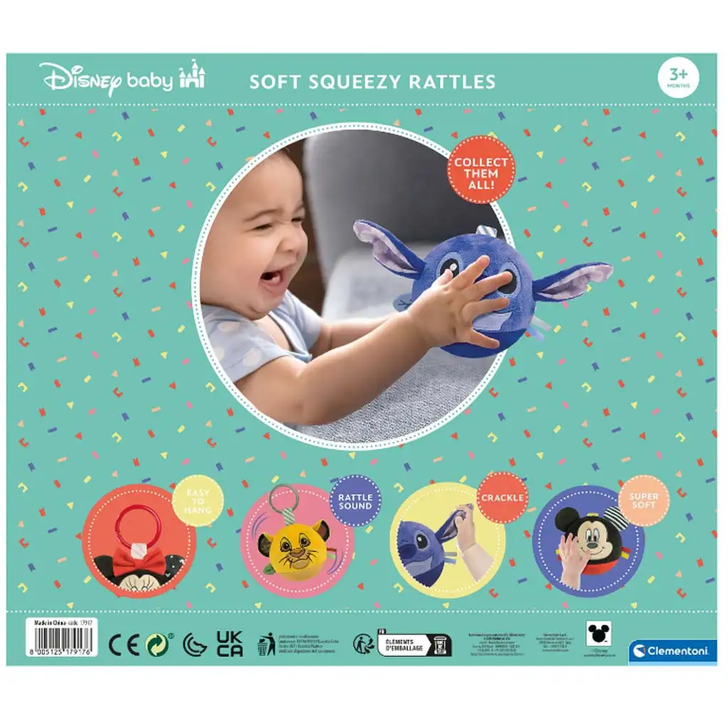 Clementoni Baby: Disney Baby puha plüss labdafigurák négyféle változatban 1db kép 5