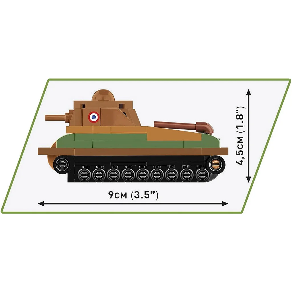 COBI: Somua S-35 francia tank építőjáték (3093) kép 4