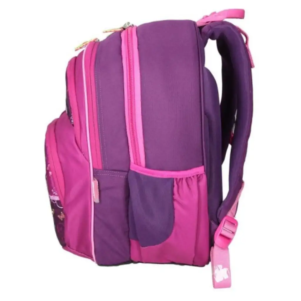 Spirit: Pillangós lila-pink ergonomikus iskolatáska hátizsák kép 3