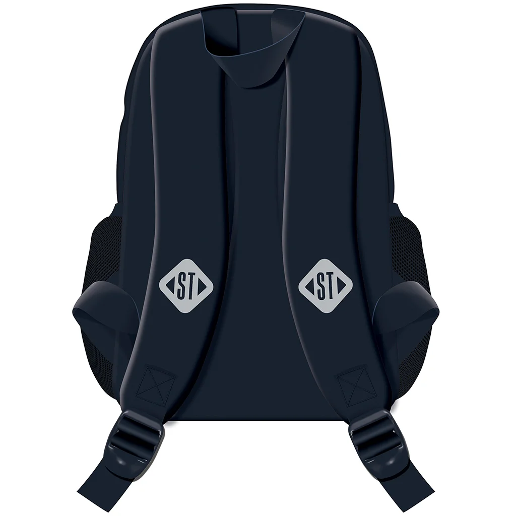 St.Right Kék T-Rex mintás iskolatáska, hátizsák BP70 32x22x11,5cm kép 2